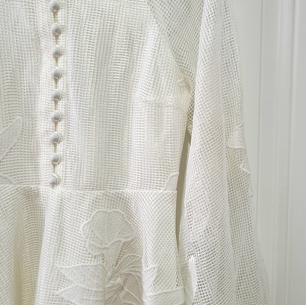 NWT Anthropologie Mare Mare Sabine Embroidered Mini Dress XS - Picture 11 of 16